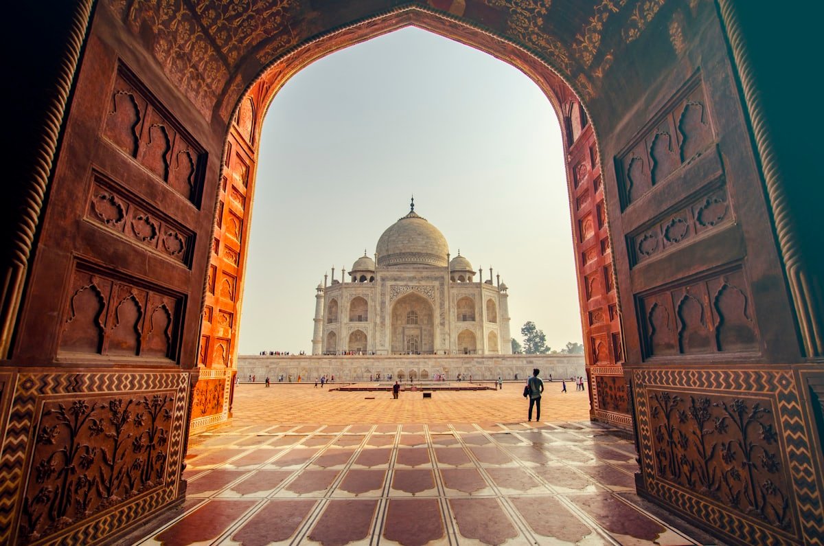Taj Mahal marble facade